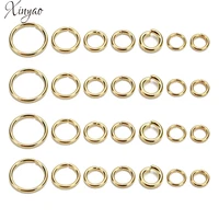 xinyao 100pcslot 4 5 6 8mm stainless steel open jump ring gold color round split ring connectors for diy jewelry making f7855