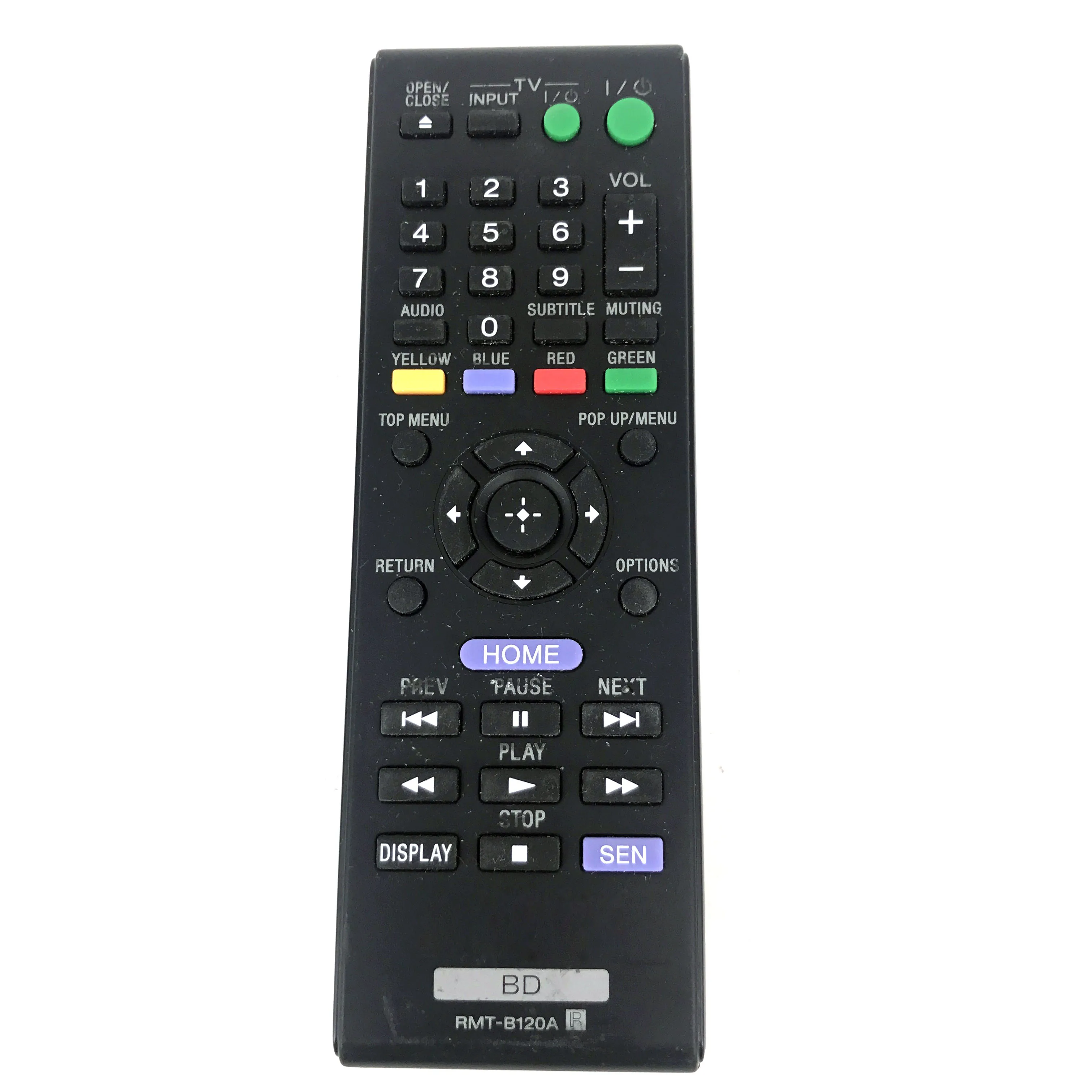 Б/у Оригинал дистанционный пульт RMT B120A для SONY Blu Ray dvd плеер BDP S1100 S190 S3100 S390 S490