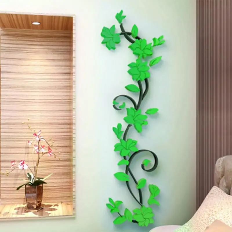 3D DIY ваза Цветочное дерево съемные художественные виниловые настенные наклейки
