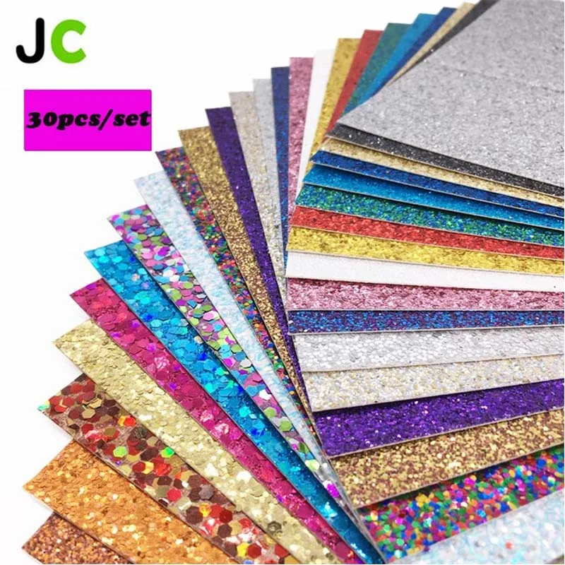 Блестящая картонная бумага для творчества JC 30 шт./компл. 12 ''x 12'' разные