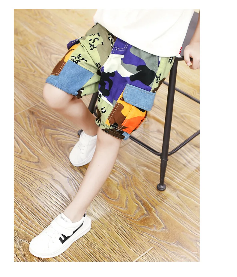 Летние шорты для мальчиков штаны отдыха Тонкие из чистого хлопка маленьких пять %