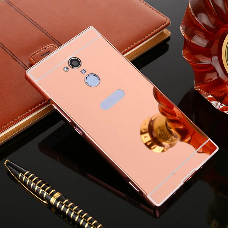 Для sony XA2 Ультра чехол пластинчатый Металл бампер с зеркалом для задней крышки, Твердый чехол для sony Xperia XA2 H4113 H4133 XA2Ultra крышка