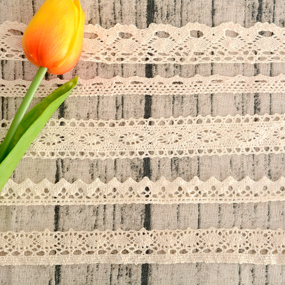 Ткань для шитья одежды 5 ярдов сделай сам цвет слоновой кости кремовый черный отделка хлопок вязаная