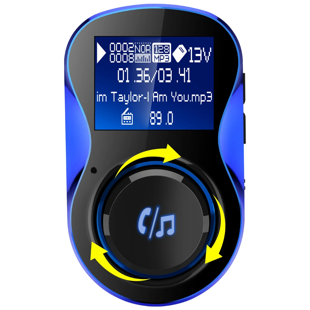 Беспроводной автомобильный радиоприемник Bluetooth 4 2 + EDR fm передатчик с двумя usb