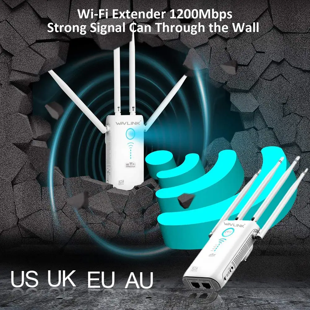 11ac 1200 Мбит/с AP/маршрутизатор WiFi расширитель диапазона Wifi усилитель сигнала ретранслятор с 4 внешними антеннами WiFi усилитель сигнала