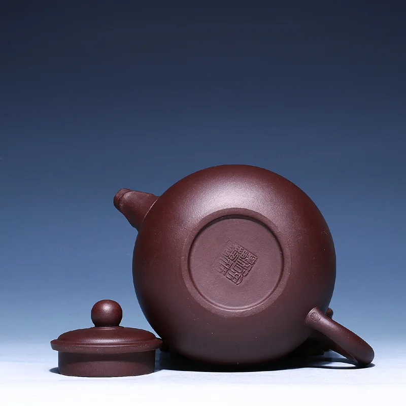 

350cc Yixing Purple Clay Teapot Health Zi Mud Raw Ore Long Ming Pot Household Drinkware Chinese Kung Fu Tea Set Puer Tea Kettles