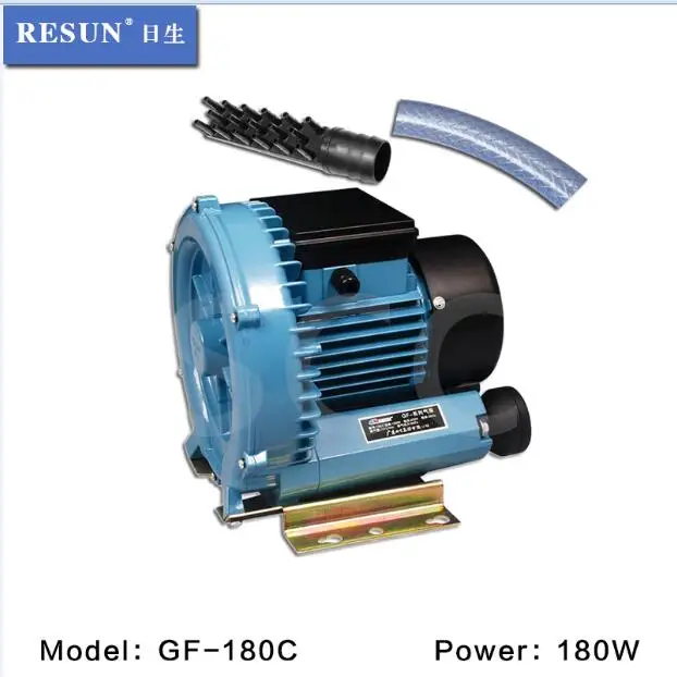 RESUN GF-180C RESUN GF180C 180 Вт 540л/мин вихревой аэрационный вентилятор высокой мощности кислородная машина морепродукты, рыба пруд аэрационный насос воздушный насос - Цвет: RESUN GF-180C