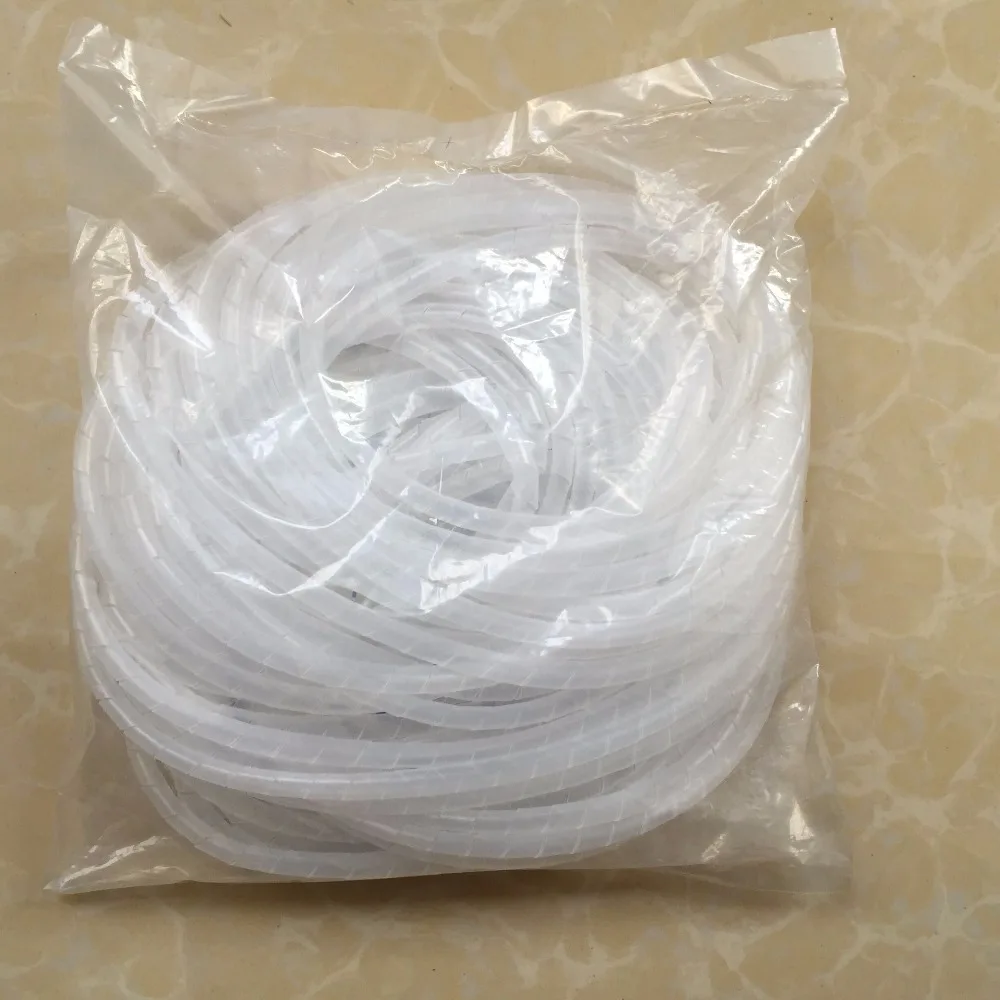 Спиральный кабель 10 мм обмотка проводов управления компьютером черный и белый |