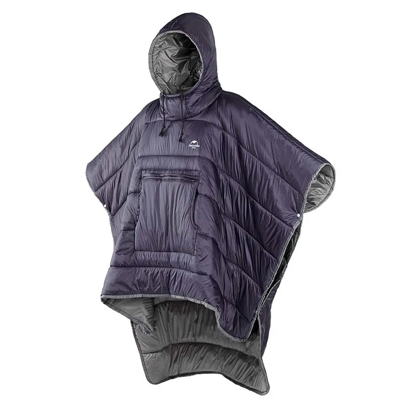 Purple Naturehike Новое поступление открытый носимый плащ спальный мешок зимний плюс одеяло ленивый спальный мешок - Цвет: Purple
