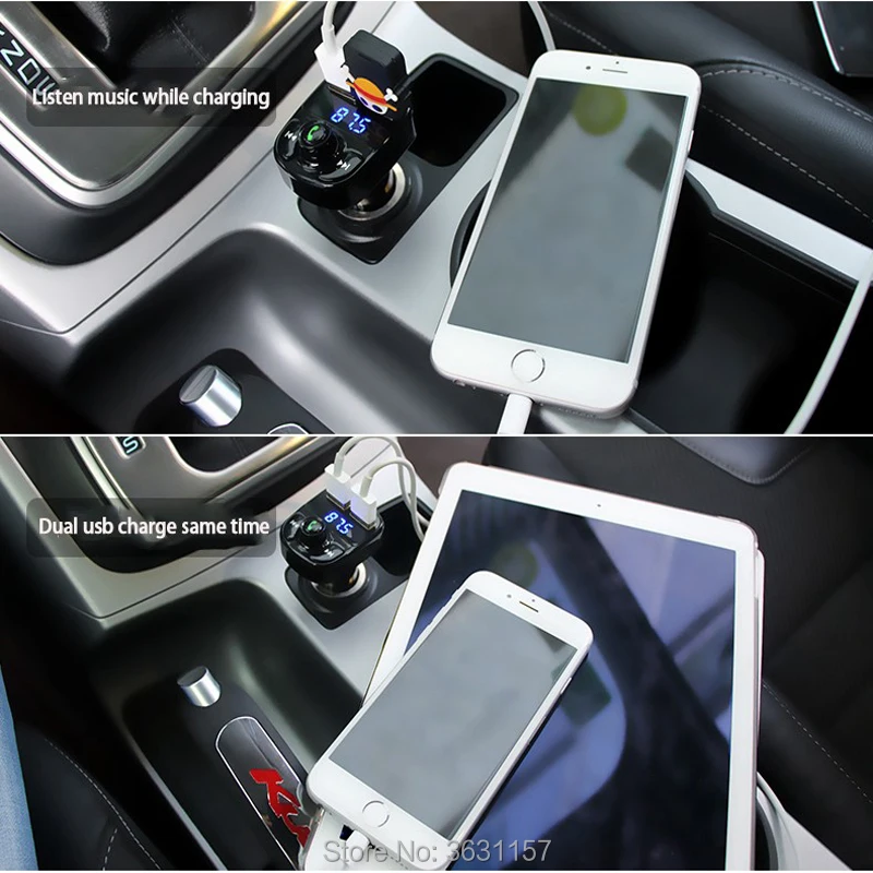 Автомобильный Стайлинг MP3 аудио плеер Bluetooth Dual USB Автомобильное зарядное