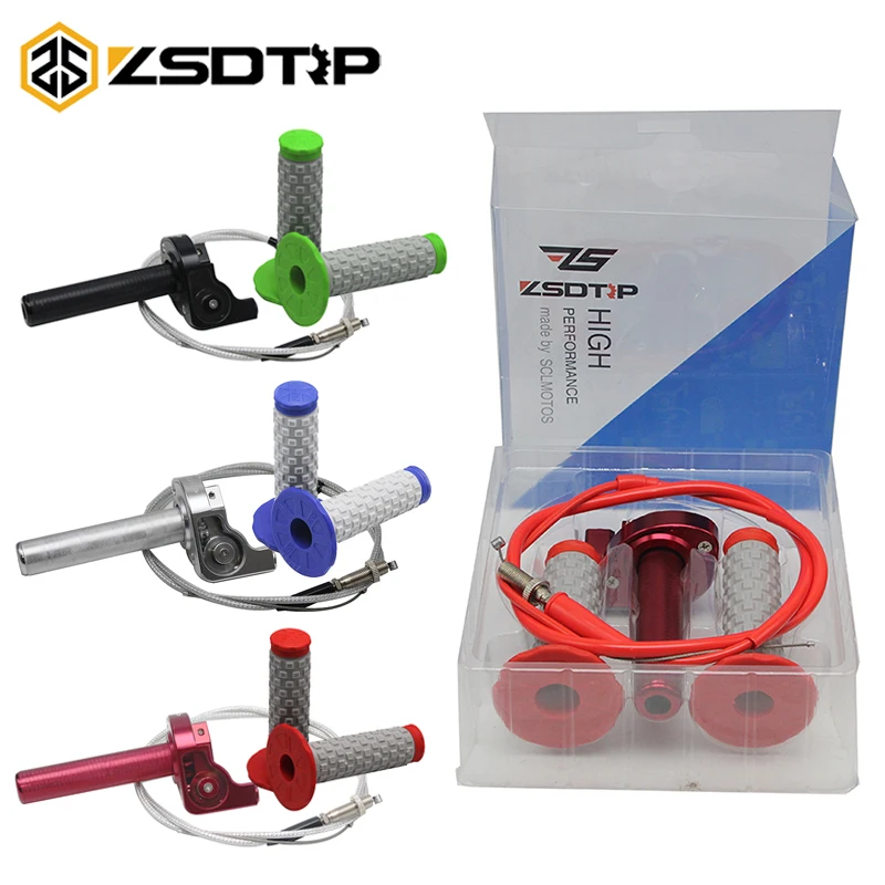 ZSDTRP мотоциклетные ручки дроссельной заслонки с кабелем Settle &amp Twist газ Ручка
