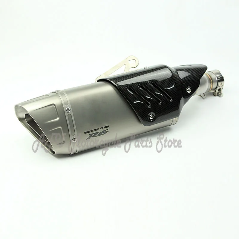 R6 слипоны мотоцикл глушитель полный системы для Yamaha R6 2007 до лет Akrapovic выхлопных газов