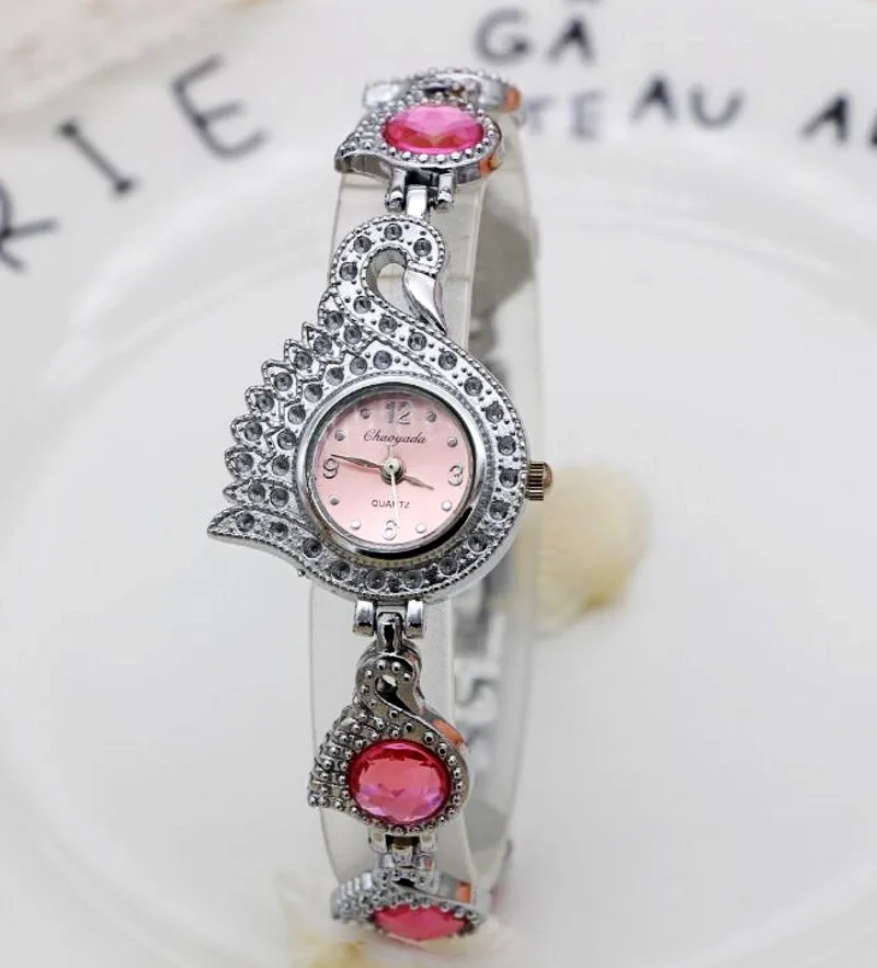 2017 женские наручные часы с лебедем кварцевые аналоговые элегантные кристаллами