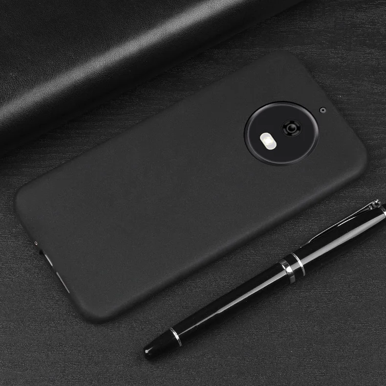 Black TPU Цвет матовый конфетный, TPU чехол для Moto X4 C Plus E4 евро E5 G3 G4 G5 G5S G6 играть G7 Мощность евро Z2play Z3 играть мягкий чехол для задней крышки - Цвет: Black TPU