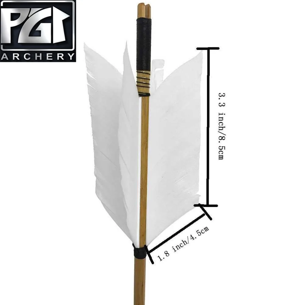 PG1ARCHERY стрельба из лука цель гриппа стрелы 12 шт традиционные деревянные 4 перья