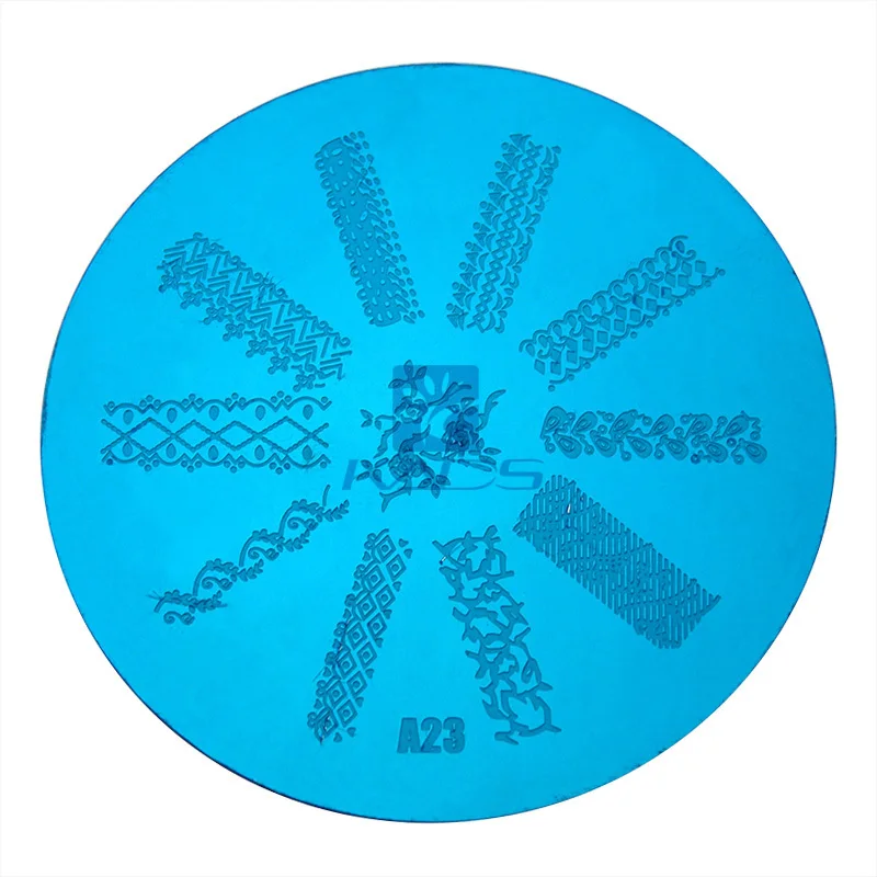 ГОРЯЧАЯ 10 Шт./лот Серии Круглый Средний Размер Штамп Штамповка Изображения Konad