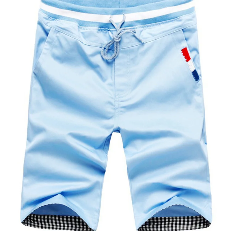 Шорты мужские короткие 4XL, повседневные летние брюки в клетку, с карманами на подоле, для пляжа, большие размеры от AliExpress WW