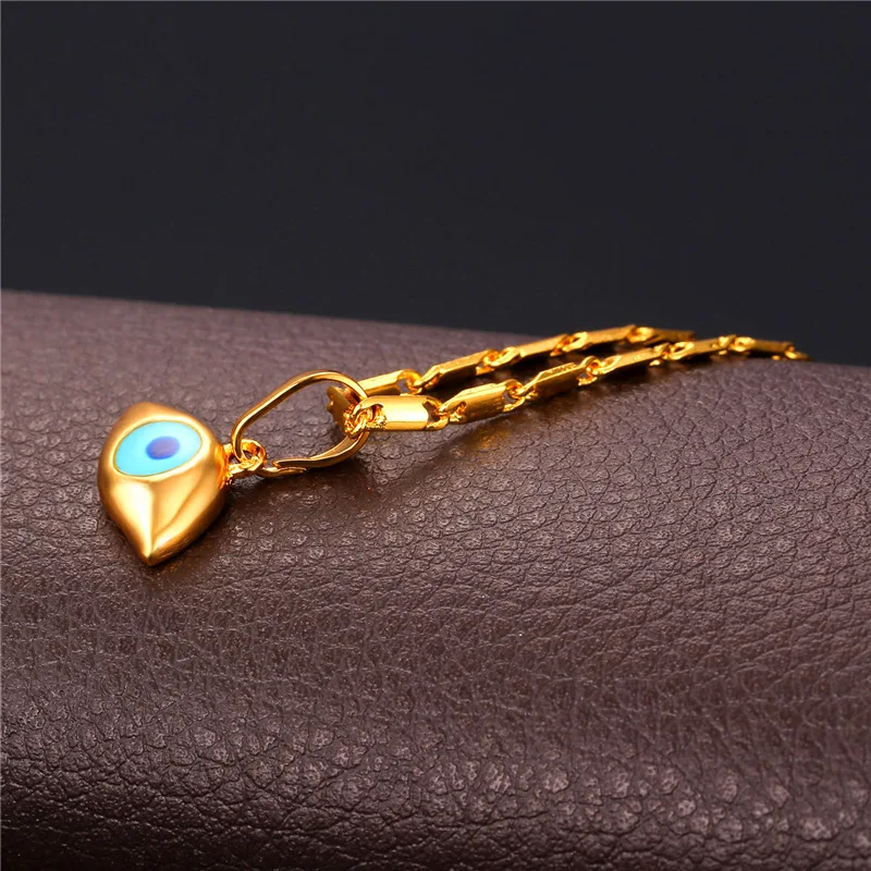 Ожерелья и подвески Collare голубые с изображением Злого Глаза модные женские