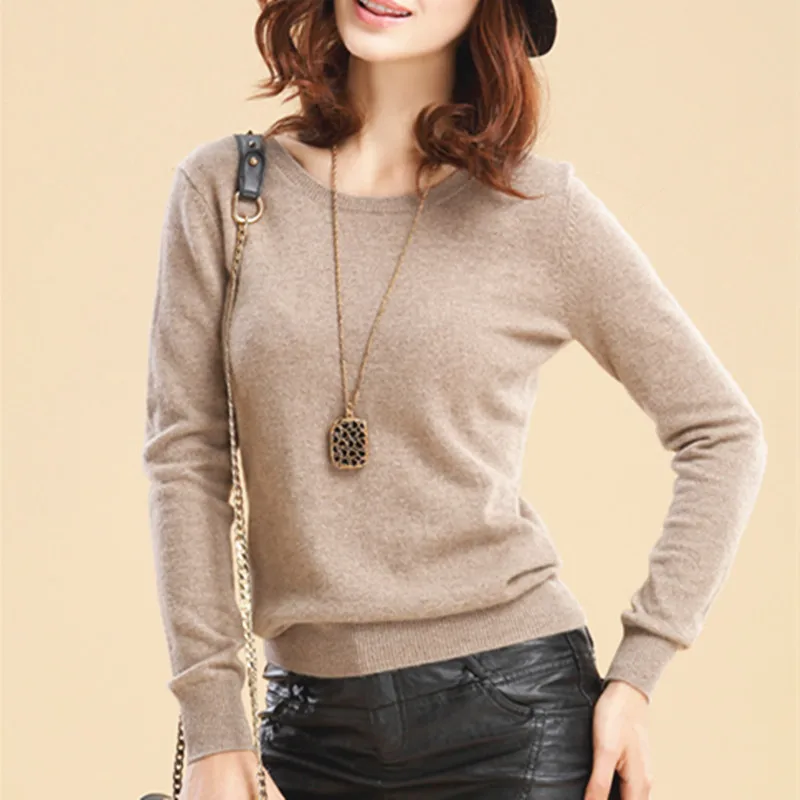 Hot selling New arrival women's Sweater Wool Female round neck pullover Knit Cashmere cultivating wild | Женская одежда