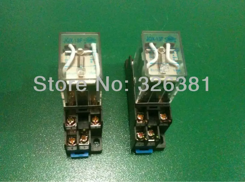 12V 24V 48v 220V 10A катушки Мощность реле JQX-13F гнездо База 8PIN с PYF08A основного разъема
