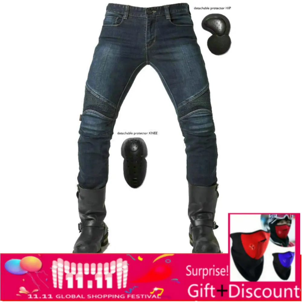 2018 fashion straight Uglybros jeans motocross moto pants men's motorcycle protection | Автомобили и мотоциклы