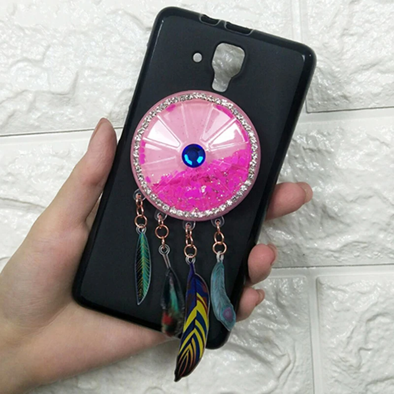 Dneilacc Glitter Bling Cover For Lenovo A536 Silicon Phone Case Dynamic Liquid Quicksand Cases | Мобильные телефоны и