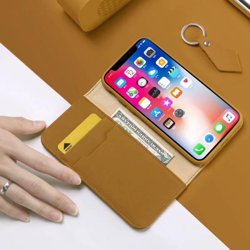 Чехол-книжка из натуральной кожи для iPhone XS MAX X XR | Мобильные телефоны и аксессуары