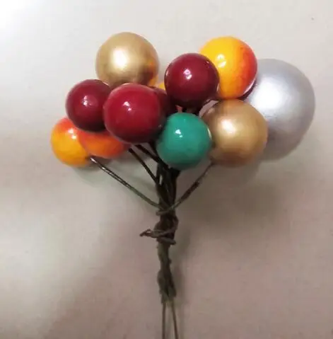 Новинка 100 шт. в упаковке Мини искусственные фрукты маленькие ягоды