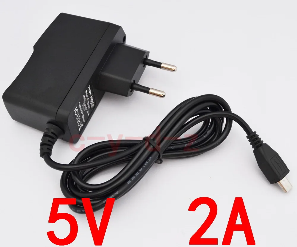 1 шт. Высокое качество 5В 2А V8 ЕС вилка Micro USB зарядное устройство адаптер питания