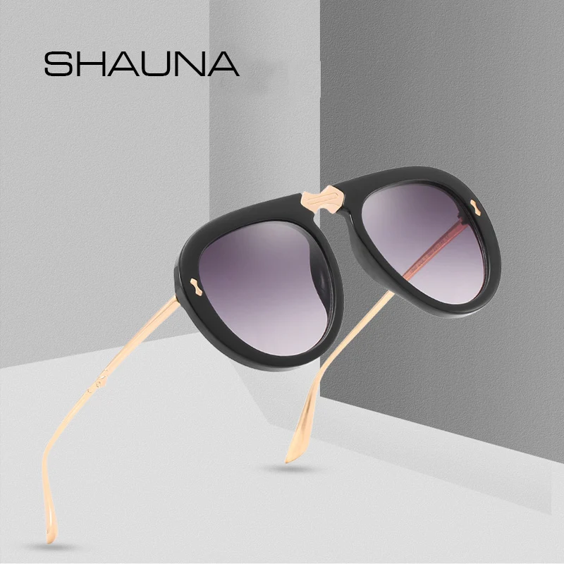 Женские и мужские солнцезащитные очки SHAUNA брендовые дизайнерские с