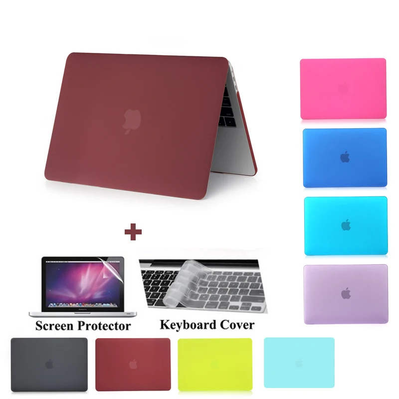 Модный матовый чехол для ноутбука Apple macbook 11 12 13 15 дюймов Air Pro Retina сумка 2016 Новая