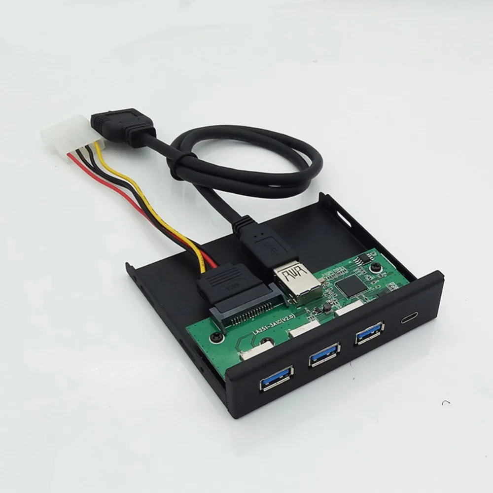 Zomy черный Алюминиевый 4 вида стилей 3 5 &quot19/20PIN USB 0 адаптер HUB дисковод Шасси Панель