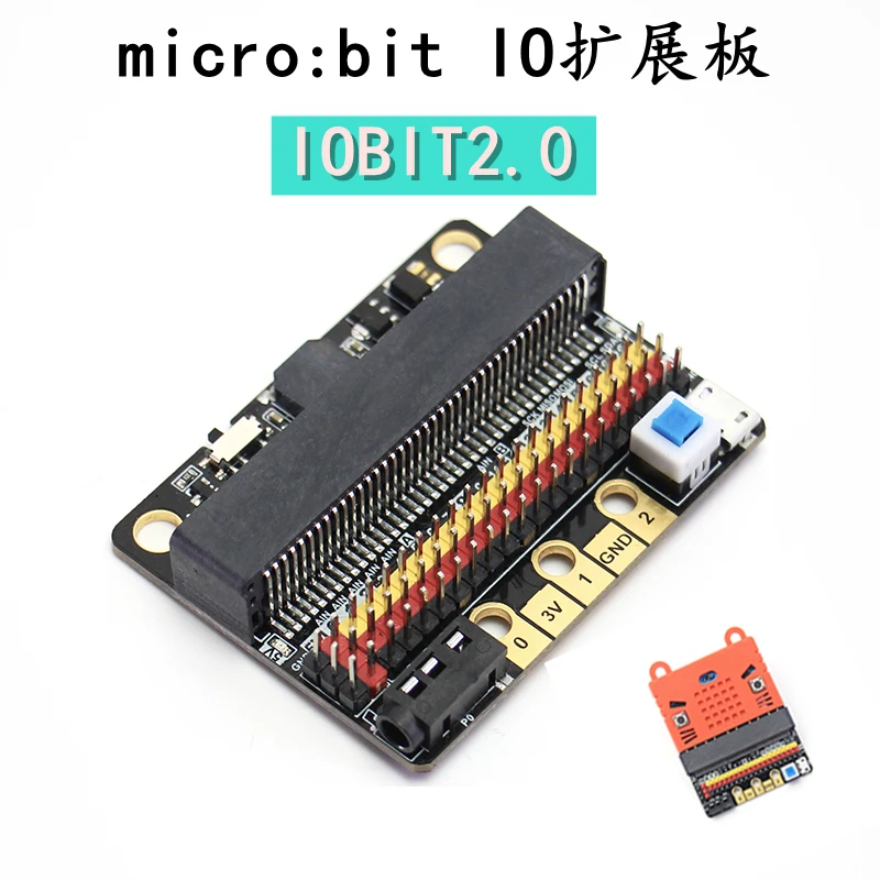 Micro:bit IO Плата расширения IOBIT V2.0 microbit горизонтальная плата адаптера начальный и
