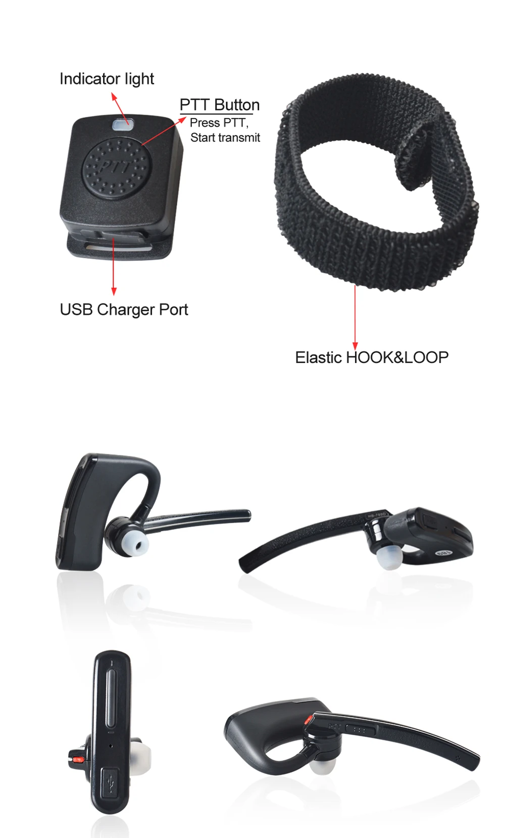 Беспроводная рация Bluetooth ptt гарнитура наушник для KENWOOD микрофон гарнитура адаптер Baofeng UV-5R UV-82 наушники