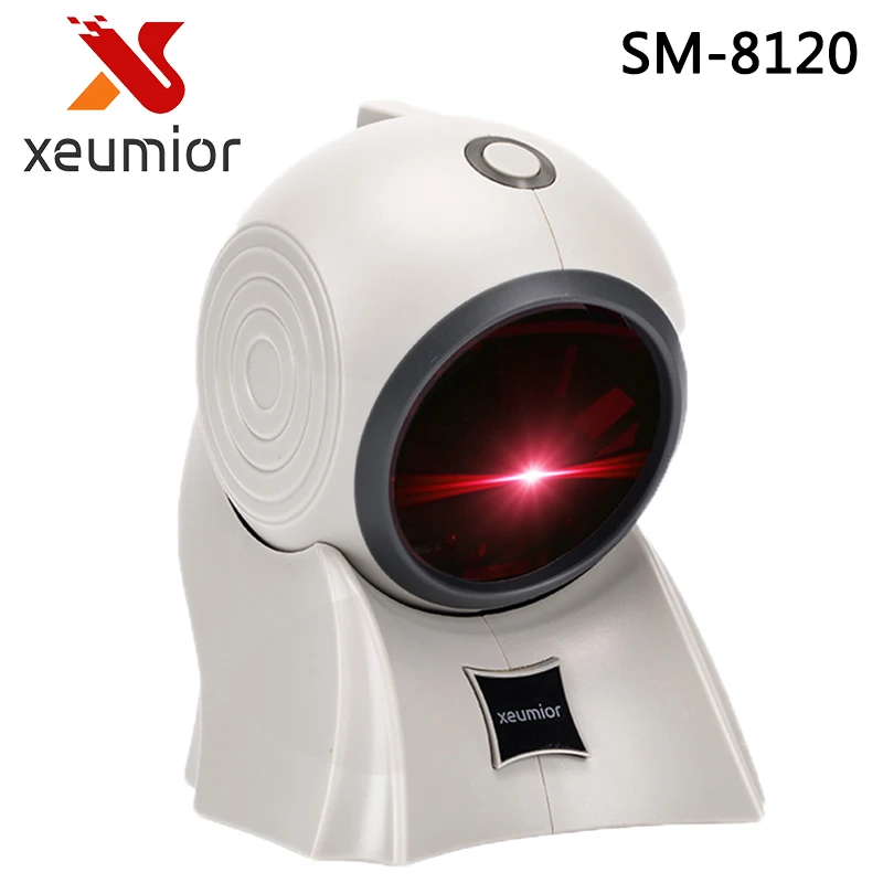 Сканер штрих-кода лазерный одномерный, настольный, омнидирекционный, с интерфейсами USB/RS232/PS2 и 20 линиями для использования в розничных магазинах/супермаркетах.