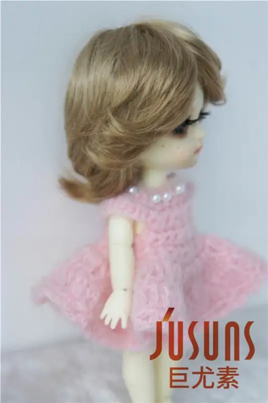 JD075 1/8 Модные Синтетические мохер BJD парики для кукол Размер 5-6 дюймов модные короткие кукольные волосы высокое качество Аксессуары для кукол