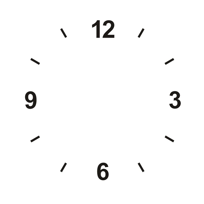 Цифры 4 см + штрихи татуировки наклейка декоративная фольга для часов циферблат