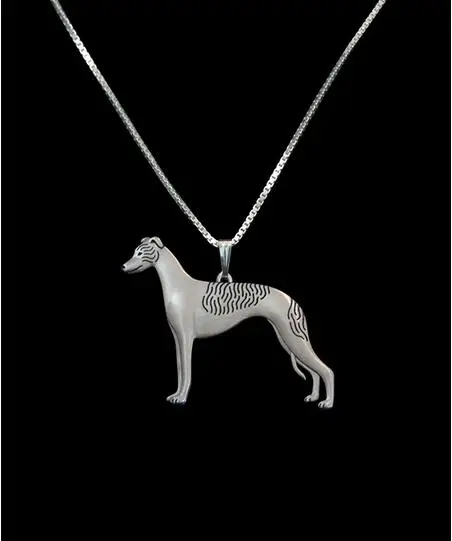 Новейшая мода ручной работы Whippet стоящая Подвеска женская цепочка ожерелье