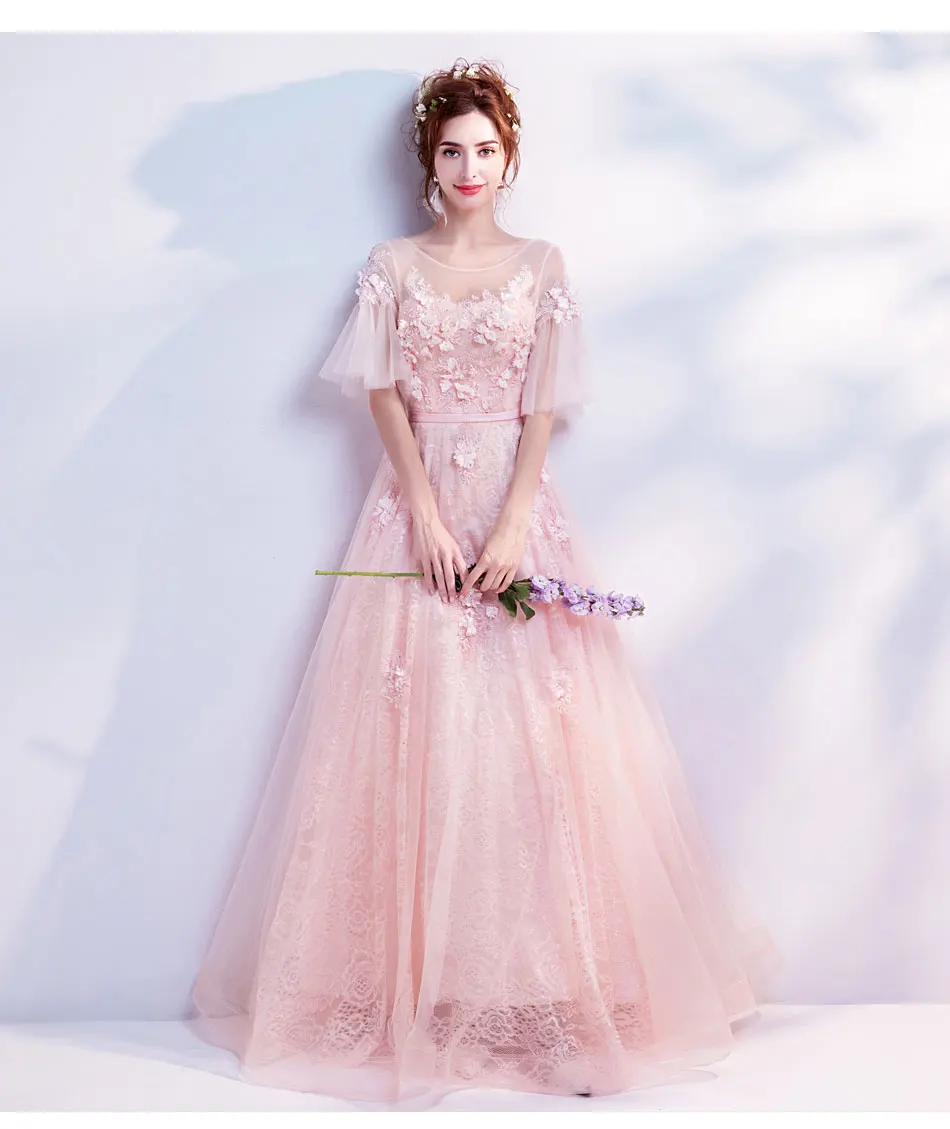Распродажа Robe De Soiree, длинное вечернее платье с розовыми кристаллами и бисером, сексуальное прозрачное вечернее платье для невесты, банкета, выпускного вечера