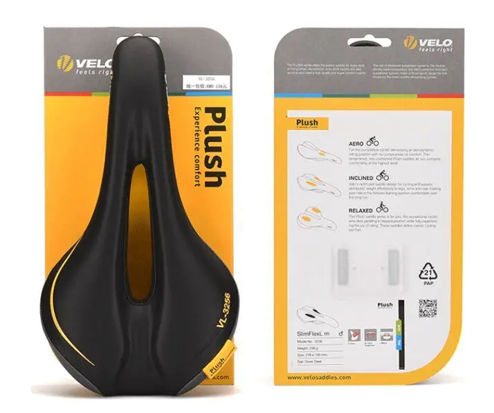 Velo VL-3256 седло для велосипеда selle MTB седло для горного велосипеда удобное сиденье для велоспорта супер-мягкая подушка для сидения запчасти только 298 г