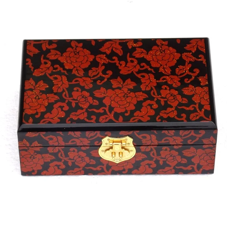 21cm x 14cm x 8cm Лакированные деревянные креативные коробки для хранения гостиной, небольшие предметы, доступные цвета, Быстрая, свадебные стильные чехлы - Цвет: 21cm x 14cm x 8cm
