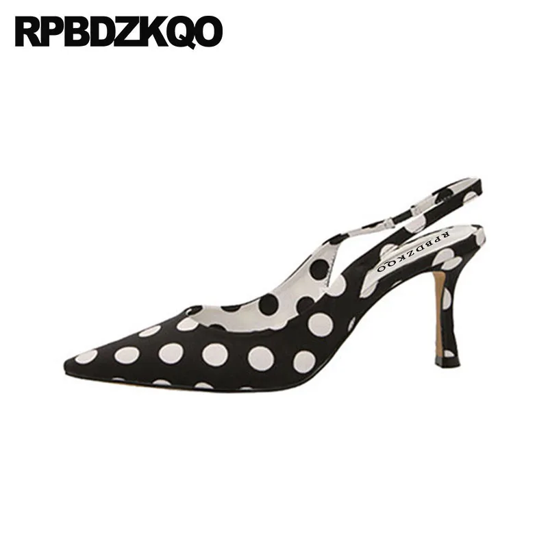 сандалии мода 2018 Slingback высокие каблуки дизайнер 3 дюймовый сатин Scarpin насосы