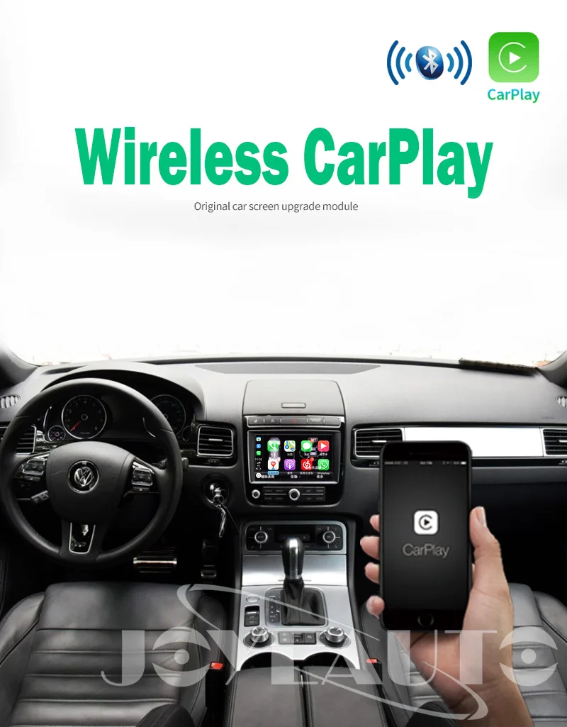 Joyeauto Wi-Fi Беспроводной Apple Carplay для Фольксваген Touareg 2010- 8 дюймов Android ваши зеркала и добавит позитива вашей поездке играть Поддержка спереди/сзади Камера