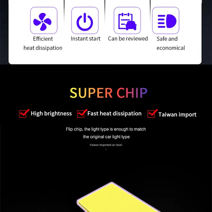 2 шт. healihght led h7 h4 светодиодные лампы h1 h3 880 h11 9005 9006 5202 9012 9004 9007 h13 h15 автомобильный светильник с чипом csp Авто 6000K светодиодный мини-с can-bus