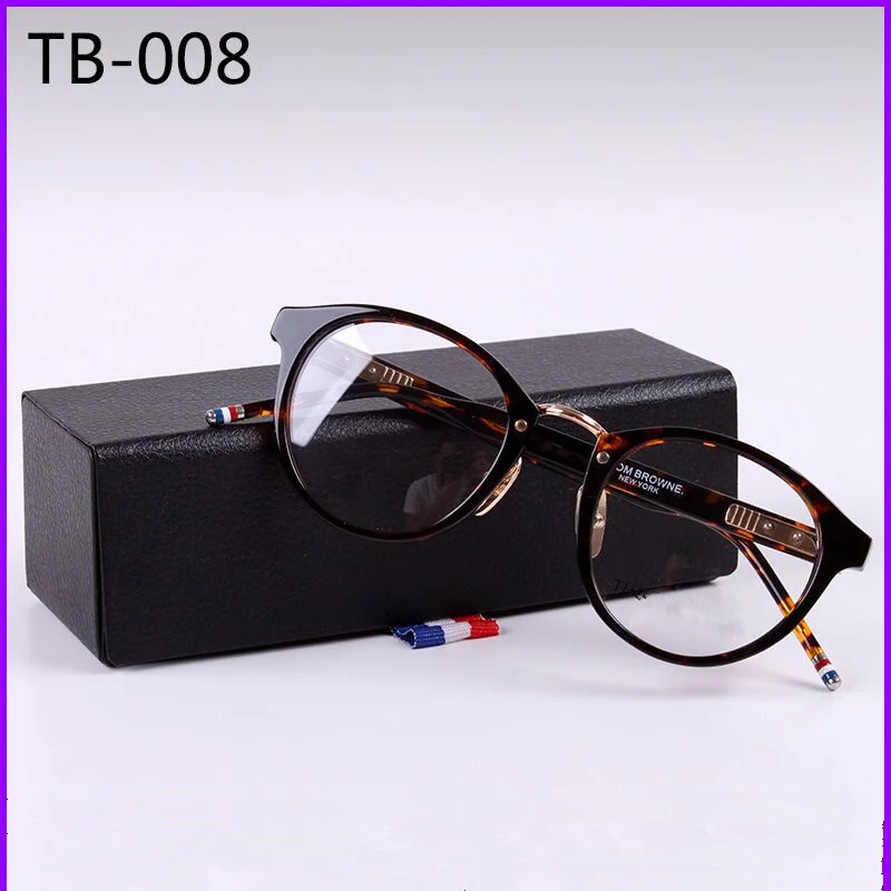 tortoise Новые очки бренда York TB008, оправы для очков по рецепту, мужские Модные ацетатные очки, компьютерная оптическая оправа с оригинальной коробкой - Цвет оправы: tortoise