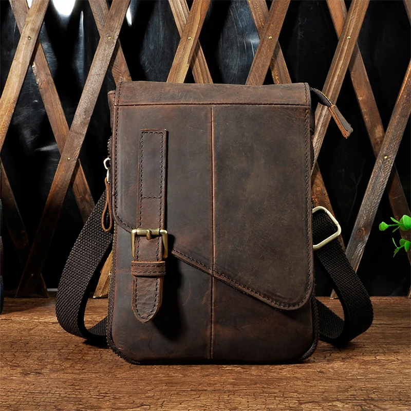 Для мужчин пояса из натуральной кожи Малый Crossbody сумка талии сумки на плечо