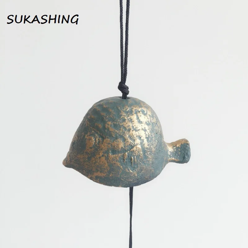 Японский стиль FUGU Furin колокольчик Nanbu чугун IWACHU|Статуэтки и миниатюры| |