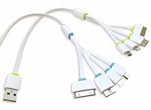 30CM 4 in 1 30 Pin + 8 5 Micro USB For Galaxy Note 3/S5 Flat Noodle Charger Cable for iPhone 4/4S/5/5S/6/Plus|charger battery aa aaa|charger