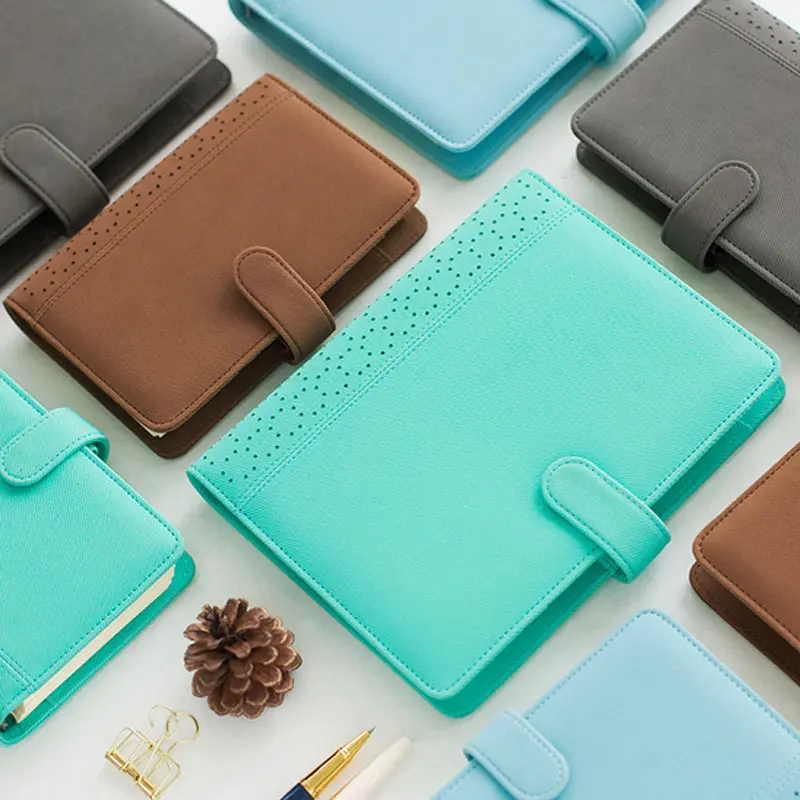 Креативный блокнот из искусственной кожи с полыми листьями A5 A6 планировщик милый