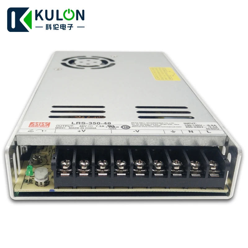 Оригинал MEAN WELL LRS 350 48 одинарный выход Вт а в источник питания meanwell UL CB CE 30 мм